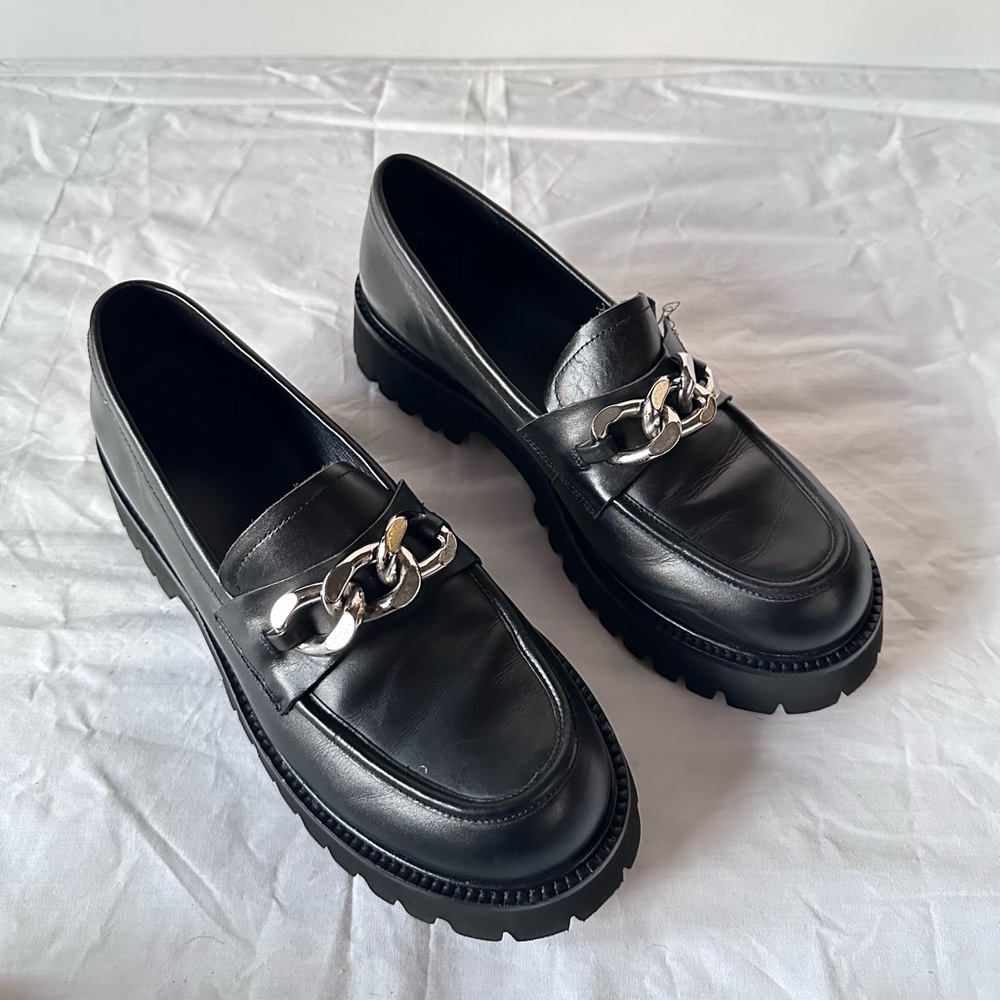 Tony Bianco Georgi Loafers Black Como Leather